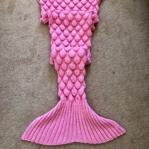Wool Knit Mermaid Blanket